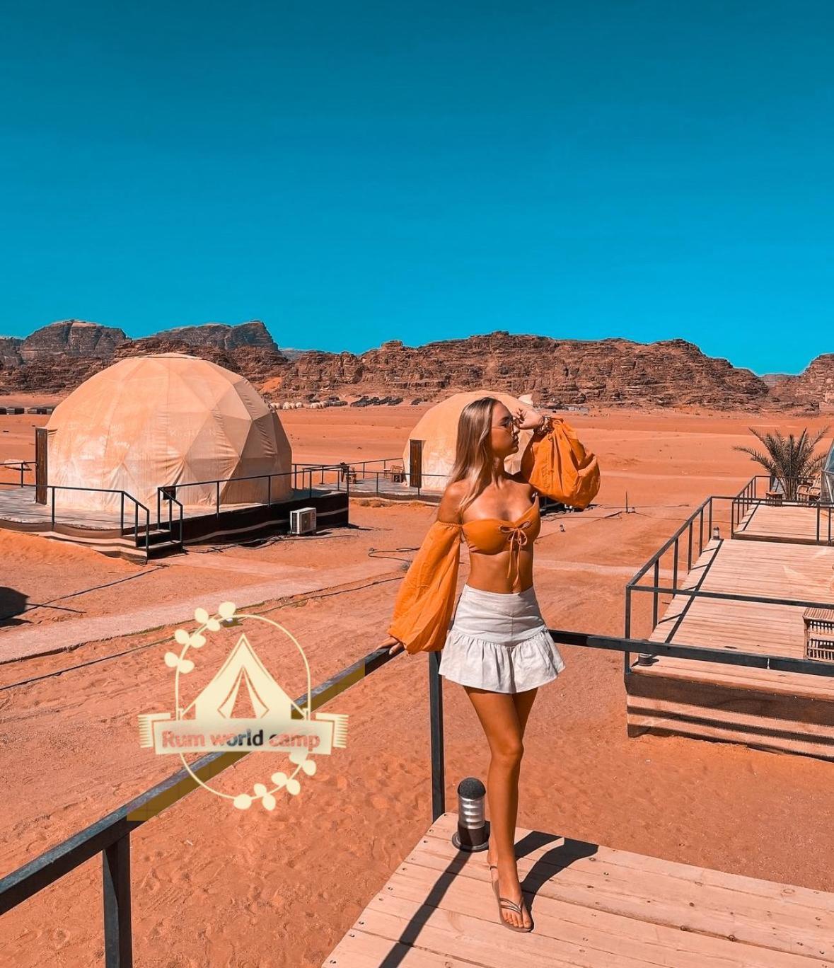 Rum World Bubble Luxury Camp Вади Рум Екстериор снимка